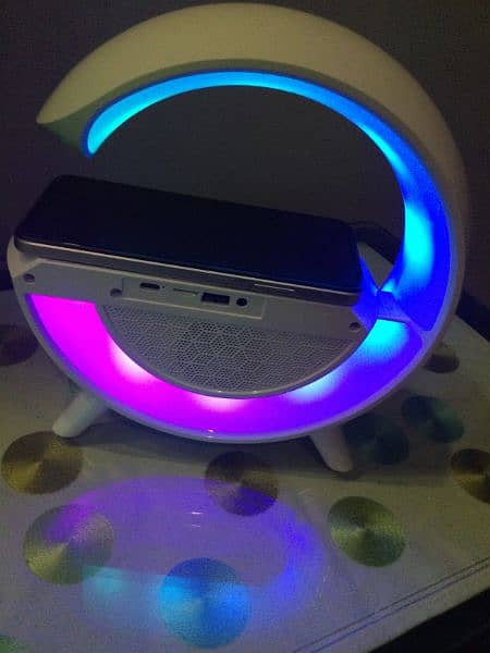 Bluetooth LED Shelf Speaker with Alarm Clock and FM Radio - BT-3401 2