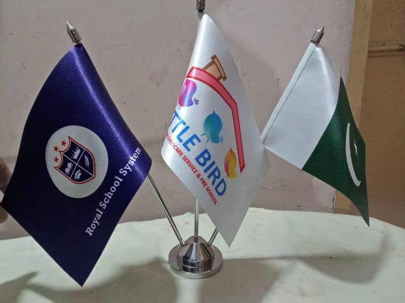 logo Custom flag & pole for office, Table flag , All country flags 17