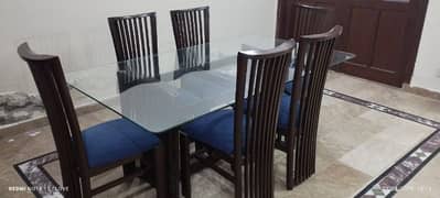 Dining table with 6 chairs