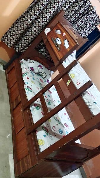 bunk bed pure wood in excellent condition 2