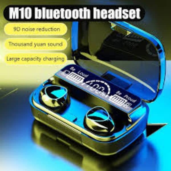 M10 Wireless Bluetooth EarBuds with Powerbank 4