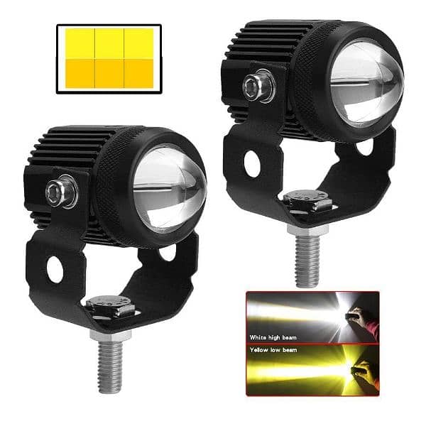 *Product Name*: 1 Pc headlights For bikes. Colour 'Yellow and White' 3