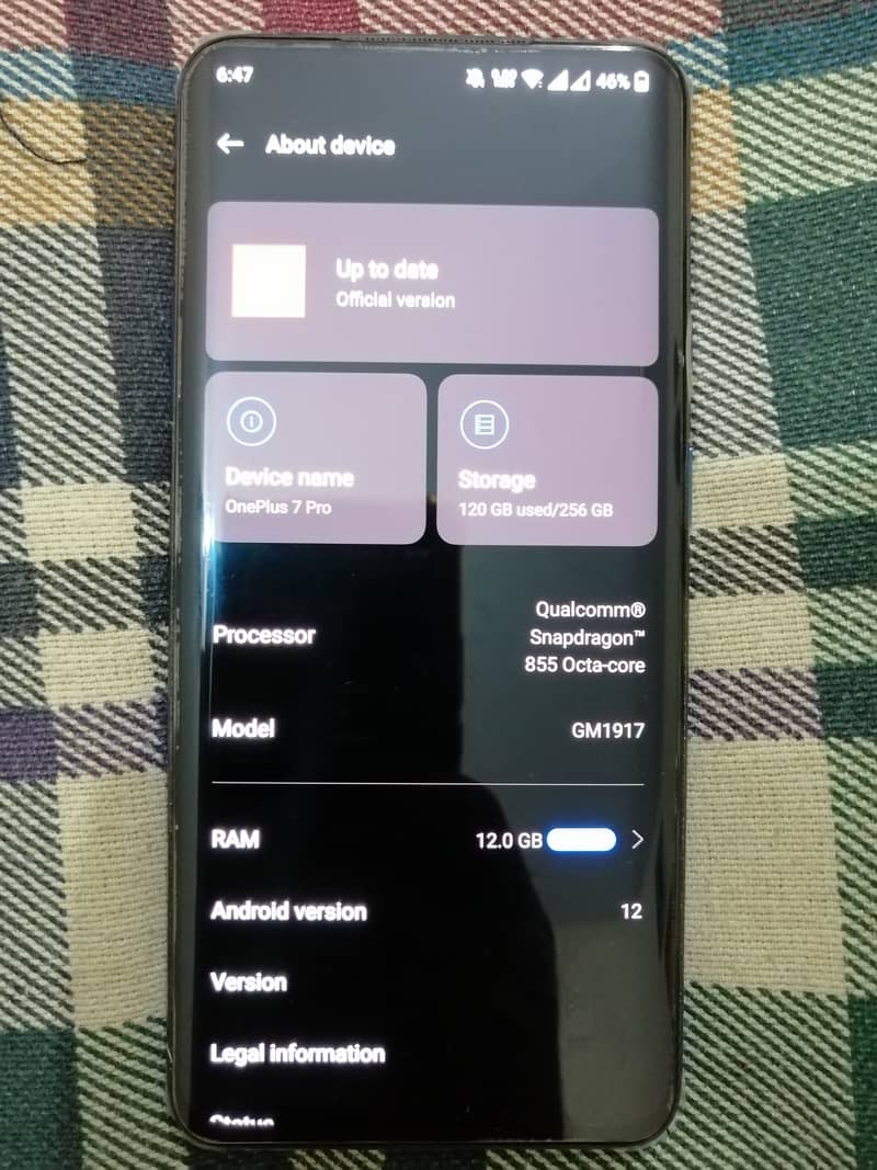 OnePlus 7 Pro 12gb Ram 256gb Storage 1