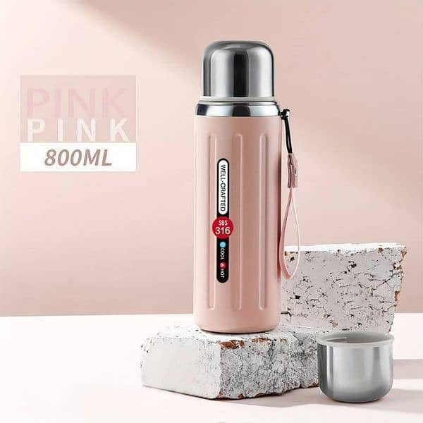 Stainless steel Hot and Cool Thermos Water bottle. free shipping and 3