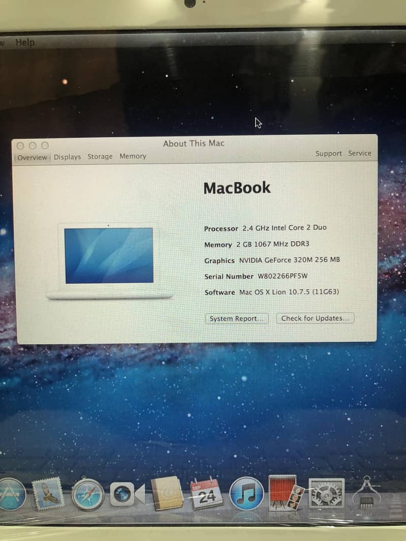 MacBook 13.3 Inch Intel Core 2 Duo 6