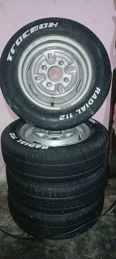 12 inch tyre with genuine Rims Mehran Suzuki bolan Alto FX