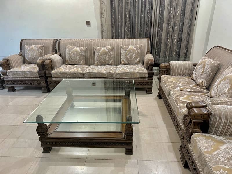 7 seater sofa set new condition 9