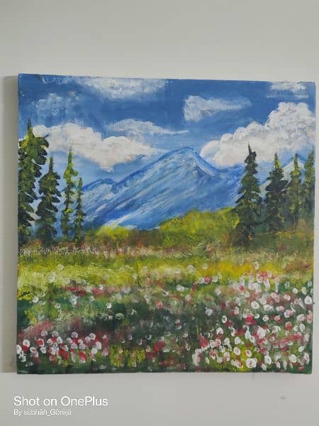 mountain land scape painting 2