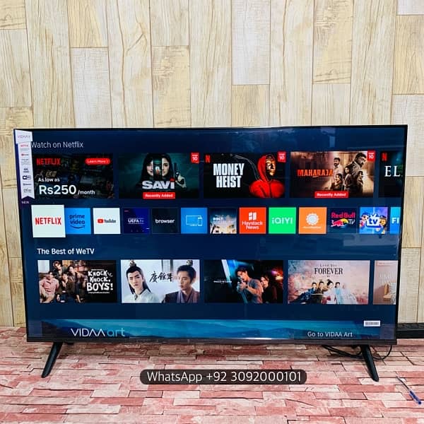 Emercian Smart Google Vidaa LED TV 40,50,55,65 inches All Fresh Import 11