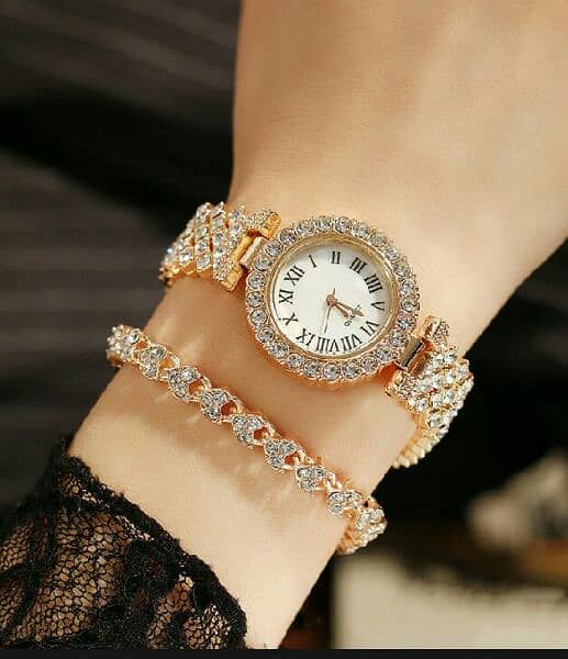 girls luxury watch and braclet . 1