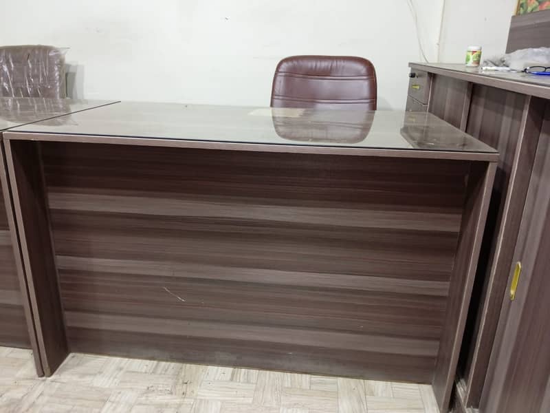 Complete Office Setup - Working Desks, Reception Table & Cabnet 1