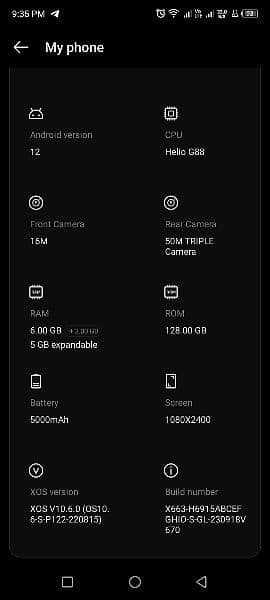 infinix note 11    ram rom( 128 16 ) 3