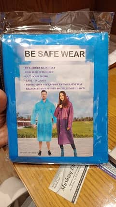 unisex Rain coat