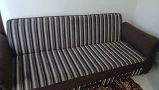 Premium Striped Foldable Sofa Bed 0