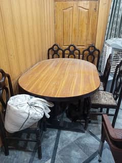 Dining table with 6 chairs