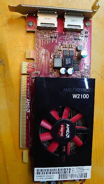 AMD FIREPRO W2100, 2GB, 128Bit, GDDR3 Good for Gaming And Work 3