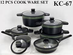 KC-67 COOKWARE SET GRANITE COATING GERMAN MATERIAL