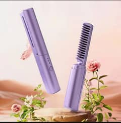 Hair straightener brush