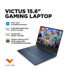 Brand new HP Victus 15 FA0033dx core i5 12 gen 8/512 gb RTX 3050 144Hz