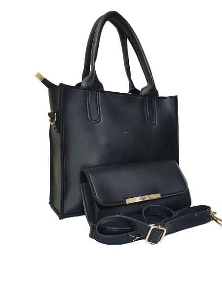 women's pu Leather plain shoulder bag 0