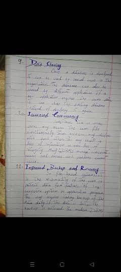 handwriting assignment work