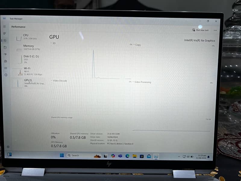 HP spectre 360x i7 11 gen 13