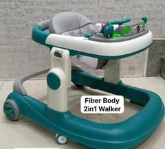 Fibre Plastic 2-1 Walker 
Walker and Swing 
Pure imported p