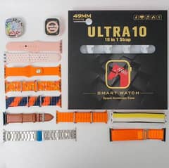 Ultra 10 Smart Watch With 10 Straps Box pack