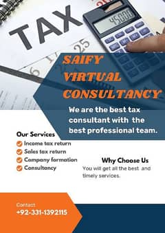 Professional Taxation Services Income Tax, Sales Tax etc