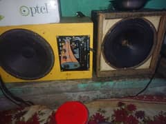 speaker 8/8 inch with amplifier  full set hai