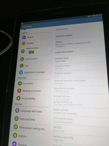 Samsung Galaxy Tab E 9.6, SM-T561 6