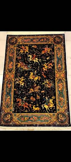 Persian Silk Rugs | Hunting Rugs | Carpets | Wall-hanging Rugs |Qaleen