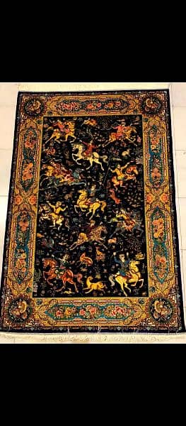 Persian Silk Rugs | Hunting Rugs | Carpets | Wall-hanging Rugs |Qaleen 0