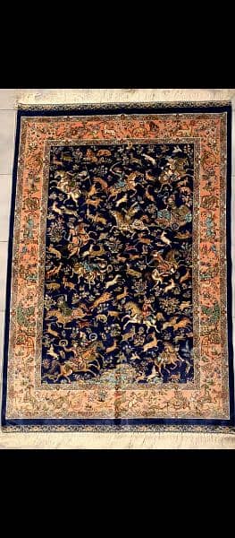 Persian Silk Rugs | Hunting Rugs | Carpets | Wall-hanging Rugs |Qaleen 5