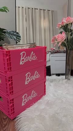 Miniso barbie Large collapsable storage boxes