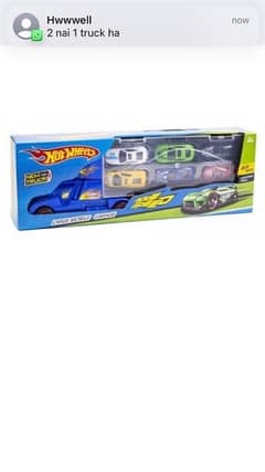 Hotwheel Truck Set With Cars Kids