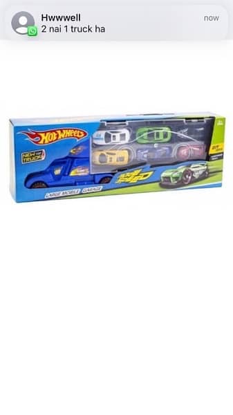 Hotwheel Truck Set With Cars Kids 0