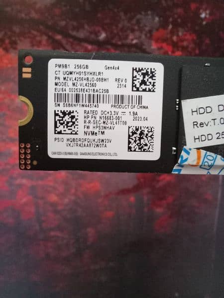 SAMSUNG PM9B1 256gb Generation 4 Nvme 3