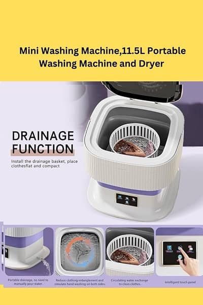 Xiomini mini portable washing machine 1