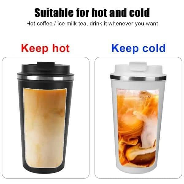 STAINLESS STEEL TEA AND COFFEE Mug 380ml. Free Shipping and cash on dl 5