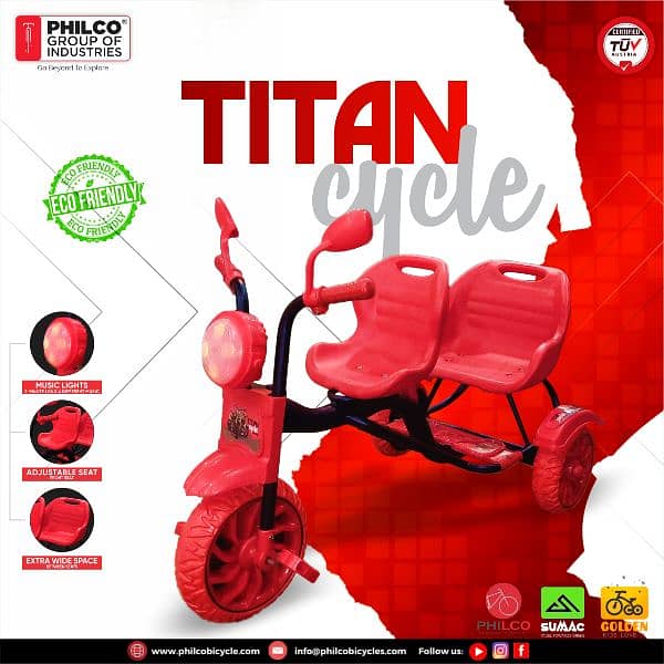 Titan Double Seat Tricycle 1