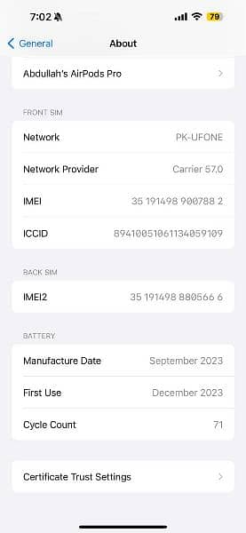 iPhone 15 Pro Max 256gb 6