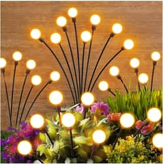 Firefly Solar Lights for Outdoor Garden,Warm White 10 Headed IP65