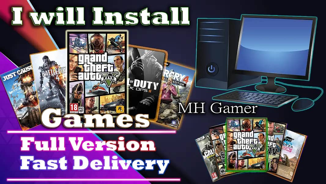 Install Windows, Games & Softwares to your Laptops, PC. At Your Home 3