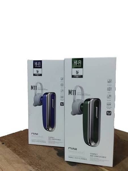 M11 Original Bluetooth Singlr Ear Headset Best For Calling & Music 1