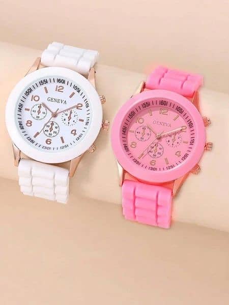 Women Quart Watch Fashion Silicone Band Perfect for Fashionable Design 8