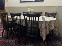 Dinning Table with 6 Chairs