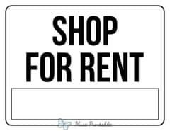 SHOP RENT MAIN 200FT ROAD SHOP 24HOURS OPEN AREA IDEAL LOCATION 0