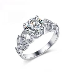 Zircon Diamond Ring