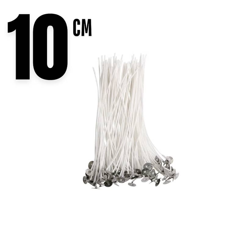 8 and 10 Cm Waxed Cotton Thread - Candle Wick 100 and 50 Piece 7